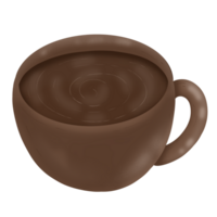 outono elementos ilustração do café caneca png