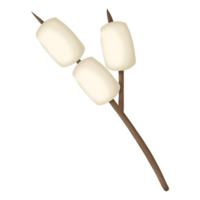 autumn elements illustration of marshmallow png