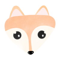 Cute cartoon fox png