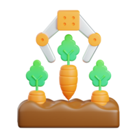 3d representación transportador aislado útil para agricultura, tecnología, inteligente granja y innovación diseño png