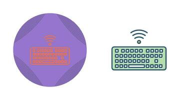 Wireless Keyboard Vector Icon