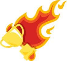 trofeo taza fuego icono. png