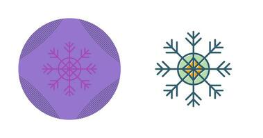 icono de vector de copo de nieve