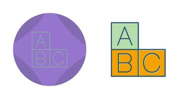 icono de vector abc