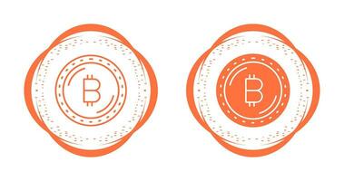 icono de vector de moneda bitcoin