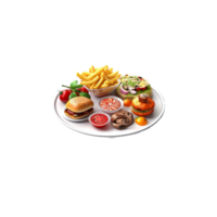 restaurant voedsel png, voedsel png, transparant restaurant voedsel png, ai gegenereerd png