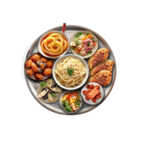 restaurant voedsel png, voedsel png, transparant restaurant voedsel png, ai gegenereerd png