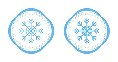 icono de vector de copo de nieve