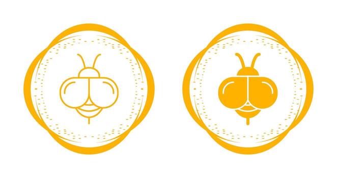 icono de vector de abeja