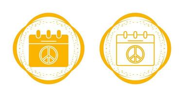 Peace Calendar Vector Icon