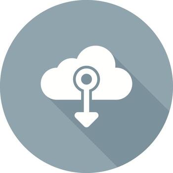 nube nativo vector icono