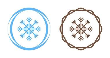 icono de vector de copo de nieve