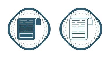 White Paper Vector Icon