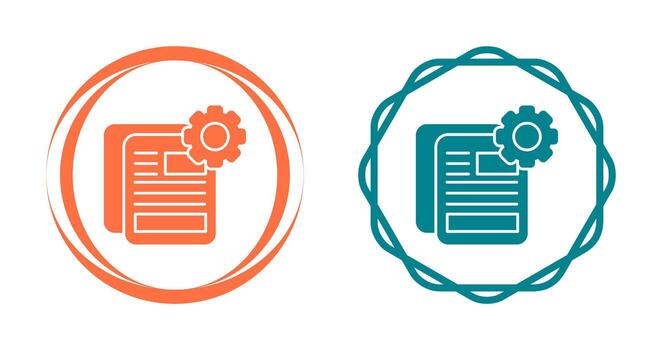Document Setting Vector Icon