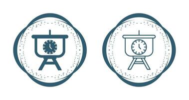 Time Manage Presentation Vector Icon