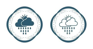 icono de vector de lluvia