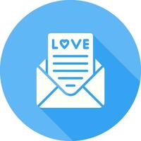 Romantic love letter Vector Icon