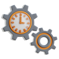 Work Hours 3d Icon Illustrations png