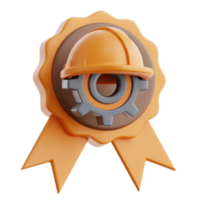 trabajador Insignia 3d icono ilustraciones png