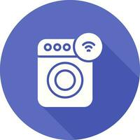 Smart Washing Machine Vector Icon