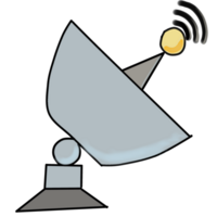 Satellit Gericht Antenne Senden Signal png