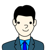 Male businessman wearing a suit and tie png