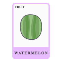 Watermelon Customizable Playing Name Card Healthy Fruit Ingredients png