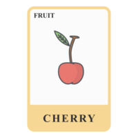 Cherry Customizable Playing Name Card Healthy Fruit Ingredients png