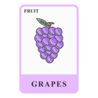 Grape Customizable Playing Name Card Healthy Fruit Ingredients png