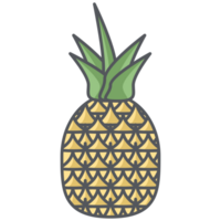 ananas vers fruit gezond ingrediënten png