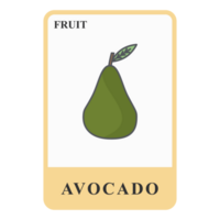 Avocado Customizable Playing Name Card Healthy Fruit Ingredients png