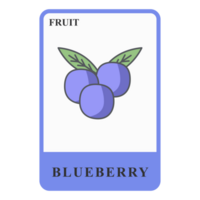 Blueberries Customizable Playing Name Card Healthy Fruit Ingredients png