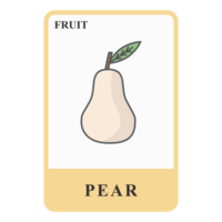 Pears Customizable Playing Name Card Healthy Fruit Ingredients png