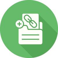 Document Insert Link Vector Icon