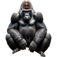 gorilla berg väktare uganda. ai generativ png