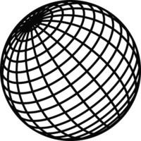 círculo retro futurista elementos para Projeto. abstrato gráfico geométrico símbolos e objetos png