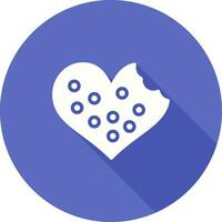 Heart shaped cookies Vector Icon