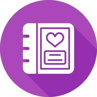 Romantic photo album Vector Icon