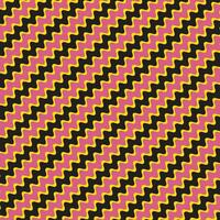 simple abstract babypink and black color wavy digonal line zig zag pattern on yellow background vector