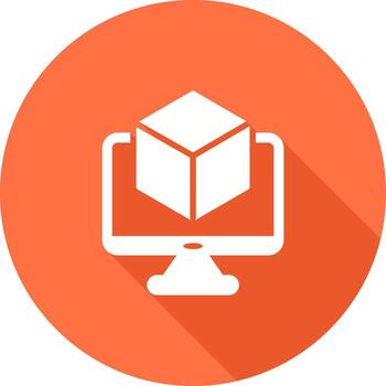 red virtualización vector icono