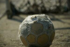 old ball condition who can see the inside of the ball photo