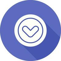 Angle Down Vector Icon
