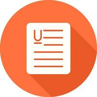 Document Underline Vector Icon