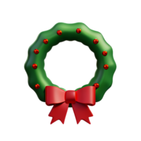Christmas Wreath Merry AI Generative png