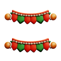 Natale ghirlanda carino ai generativo png