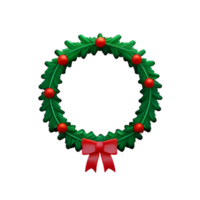 Christmas Wreath Merry AI Generative png