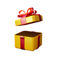 caja de regalo abierto regalo ai generativo png