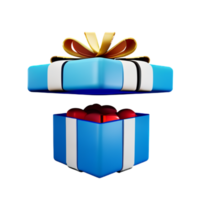 pacco regalo Aperto regalo ai generativo png