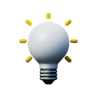 LightBulb Idea Lamp AI Generative png
