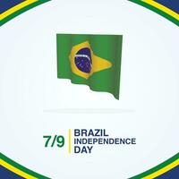 Brazil celebration brazilian independence carnival festive south america flag background feliz vector